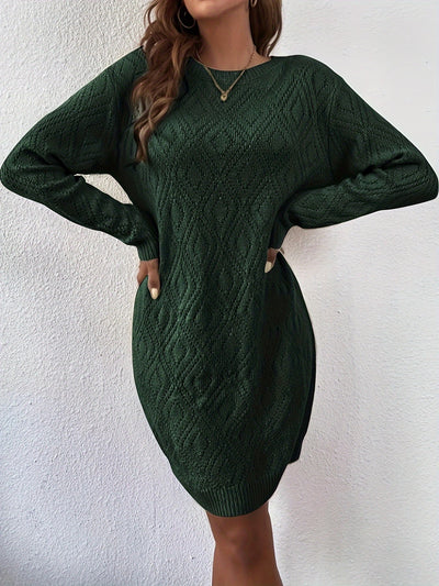 Joanna - Elegantes Karo-Strickkleid für Damen