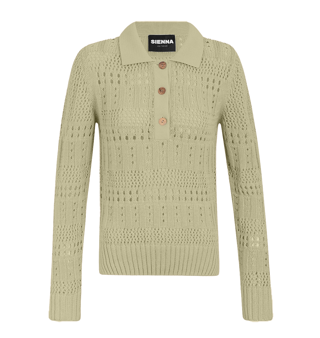 Levoire Lässige grüne Baumwollstrickjacke für Frauen | Sommerliche Eleganz und Komfort