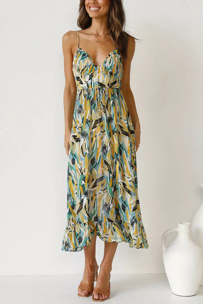 Celia Buntes Midikleid