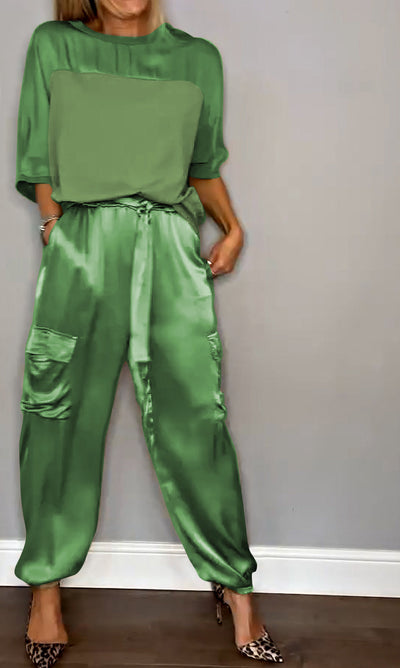 KATRINA | Elegantes Satin-Set