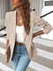 Elegante einfarbiger Business Blazer mit Seitentaschen für Damen | Ideal für alle Jahreszeiten