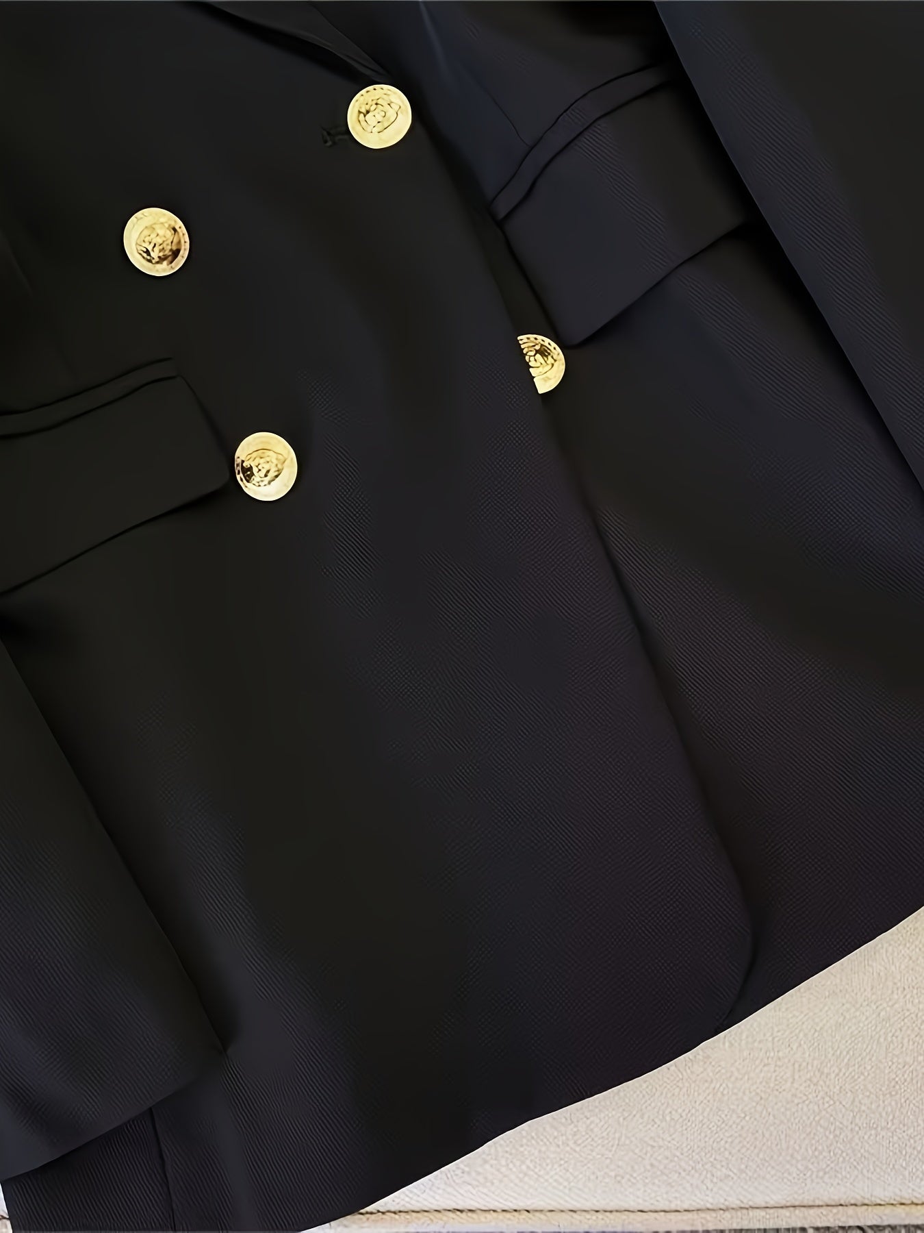 Elegante Business Slim Blazer mit Goldenen Knöpfen für Damen | Für alle Jahreszeiten