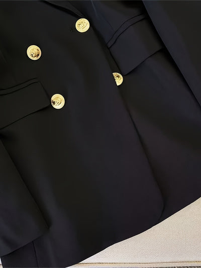 Elegante Business Slim Blazer mit Goldenen Knöpfen für Damen | Für alle Jahreszeiten
