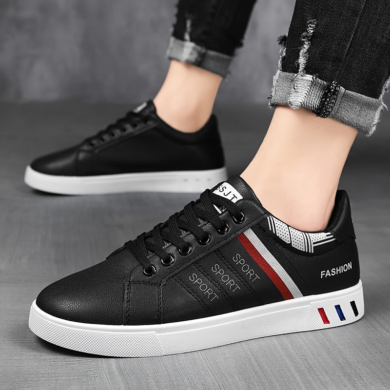 Bequeme Niedrig-geschnittene Sneakers Mit Auffälligem Streifen-Design Für Herren | Ideal für jeden Tag