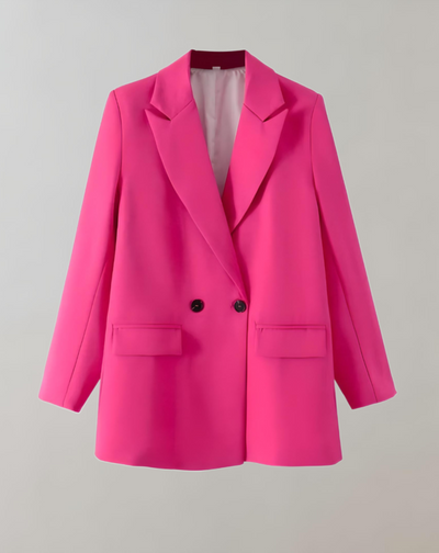 Bequemer Einfarbiger Blazer mit Taschen für Damen | Perfekt für alle Jahreszeiten