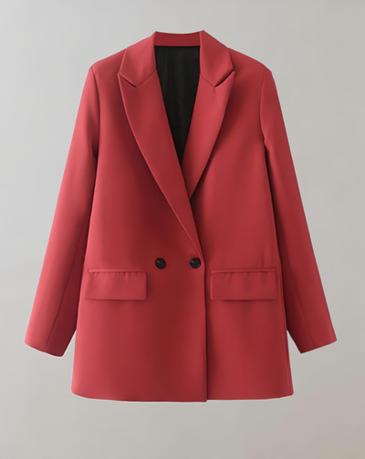 Bequemer Einfarbiger Blazer mit Taschen für Damen | Perfekt für alle Jahreszeiten