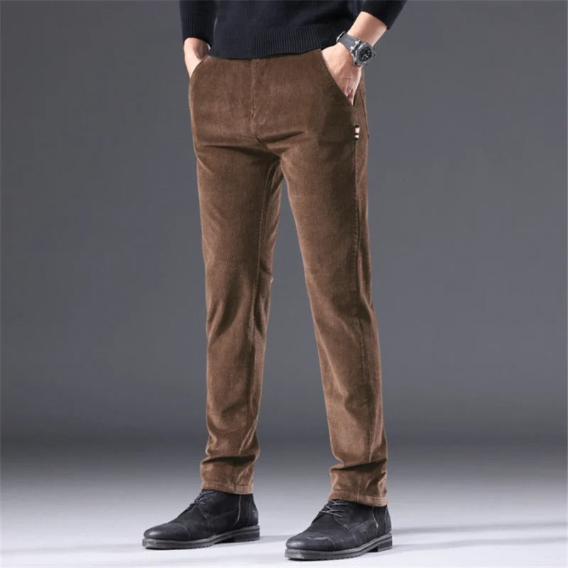 Bequeme Cord-Hosen mit Fleece-Futter und Warmer Isolierung für Herren | Perfekt für Outdoor-Aktivitäten