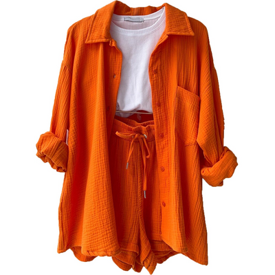 CLAUDIA - Lässiges Baumwoll-Loungewear-Set