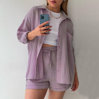 CLAUDIA - Lässiges Baumwoll-Loungewear-Set
