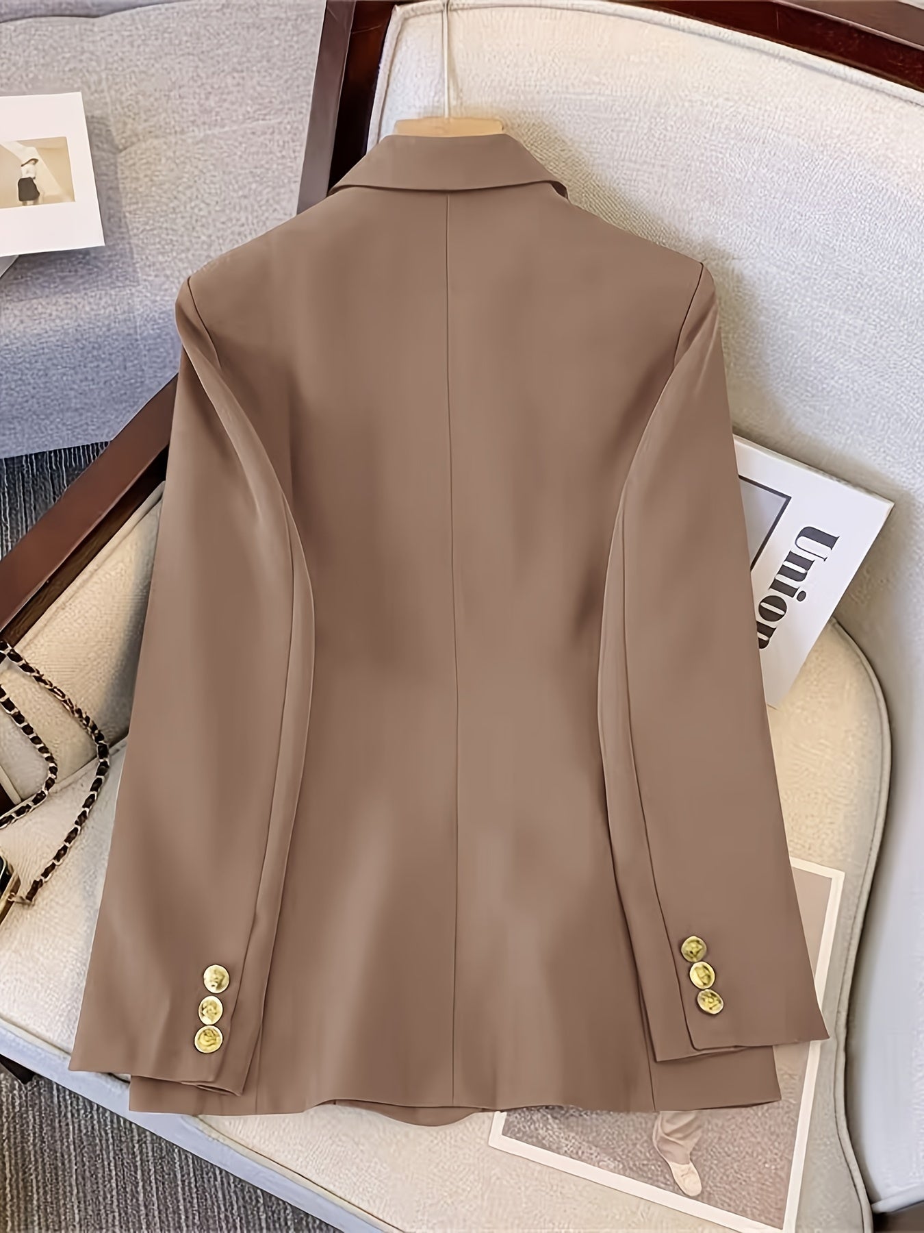 Elegante Business Slim Blazer mit Goldenen Knöpfen für Damen | Für alle Jahreszeiten