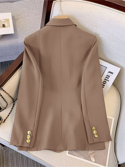 Elegante Business Slim Blazer mit Goldenen Knöpfen für Damen | Für alle Jahreszeiten