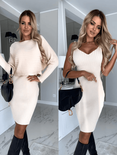 Mathilde Elegantes Damen 2in1 ärmelloses Kleid | Vielseitig, Figurbetonte Passform, Ganztägiger Komfort