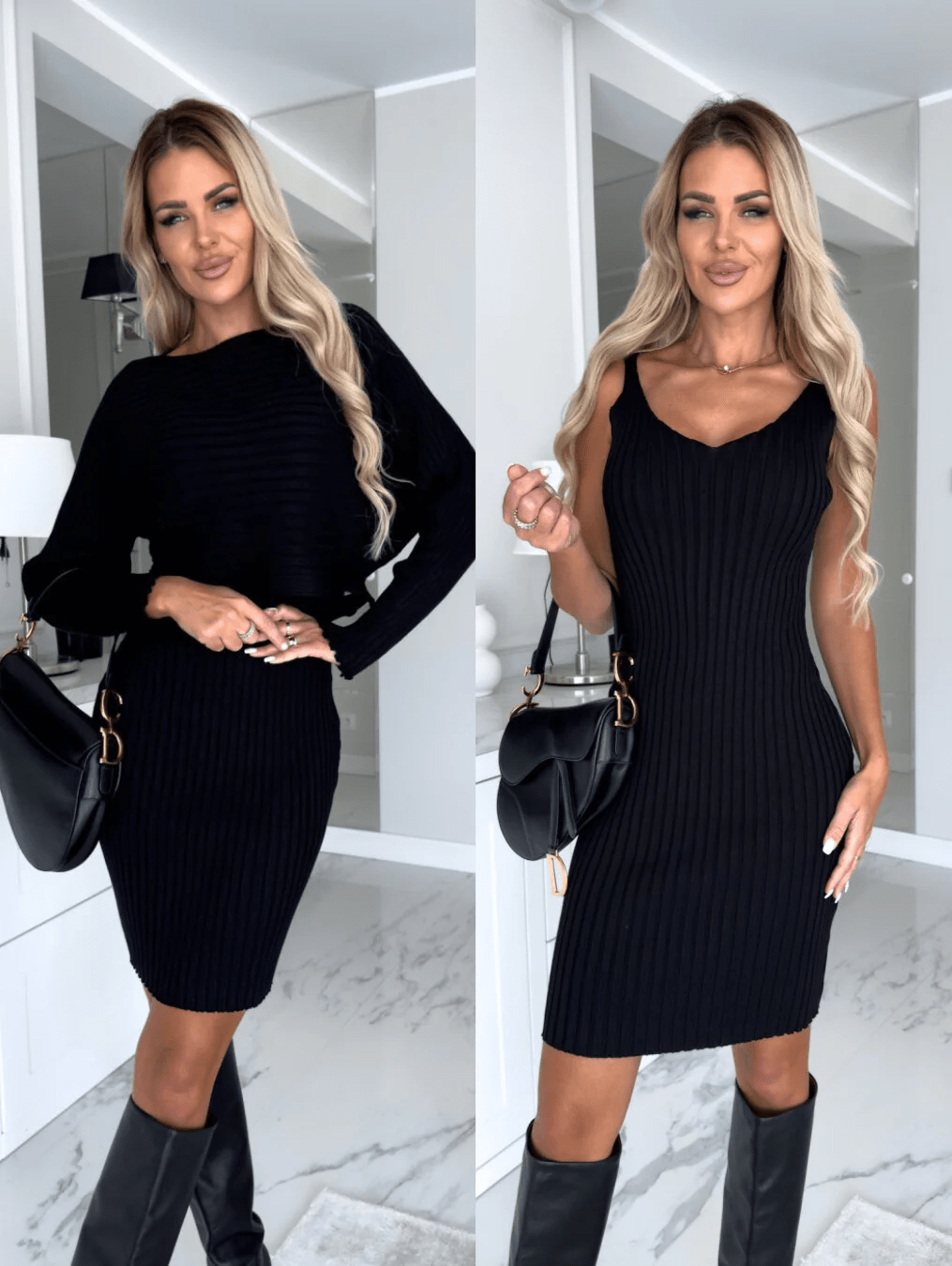 Mathilde Elegantes Damen 2in1 ärmelloses Kleid | Vielseitig, Figurbetonte Passform, Ganztägiger Komfort