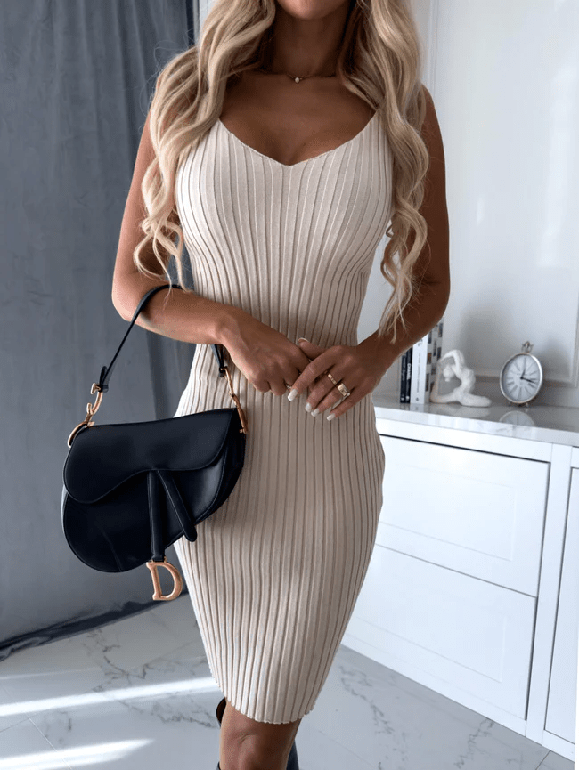 Mathilde Elegantes Damen 2in1 ärmelloses Kleid | Vielseitig, Figurbetonte Passform, Ganztägiger Komfort