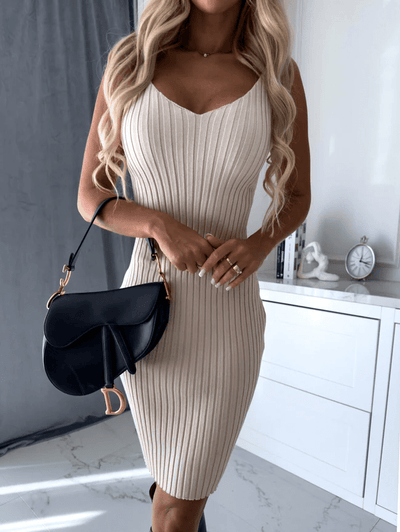 Mathilde Elegantes Damen 2in1 ärmelloses Kleid | Vielseitig, Figurbetonte Passform, Ganztägiger Komfort