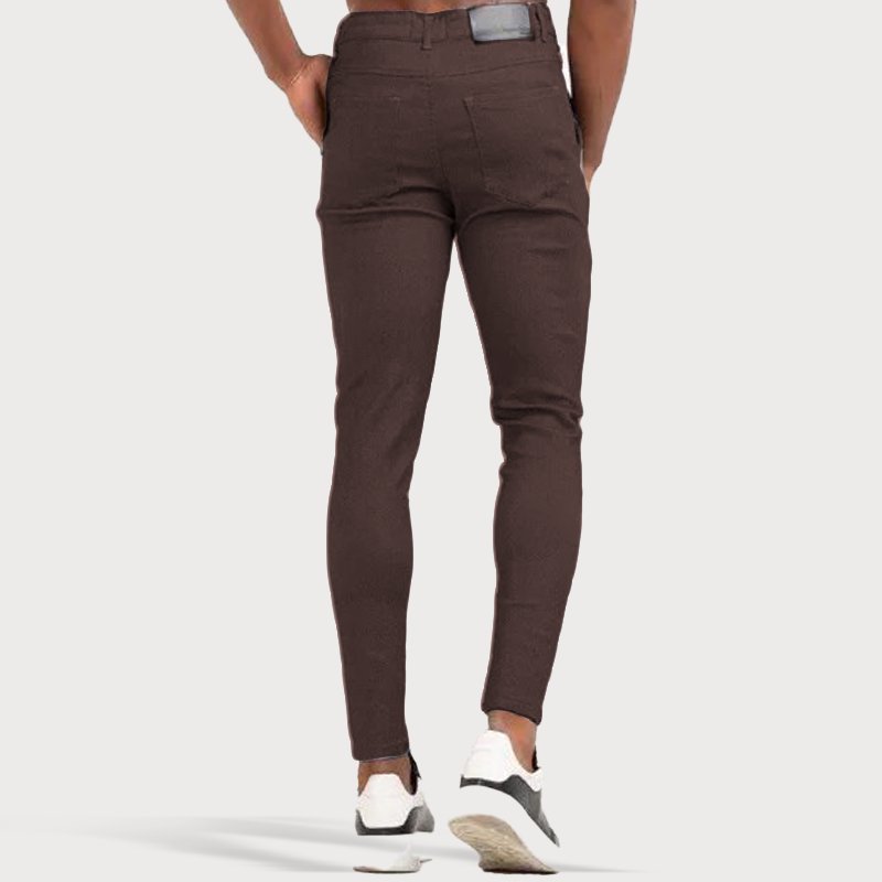 Casual Baumwoll-Slim-Fit-Chinohosen für Herren | Perfekt für Casual Days