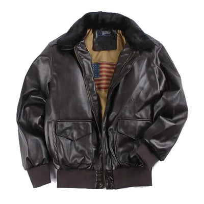 Lester - Winter Vintage Leder Motorradjacke