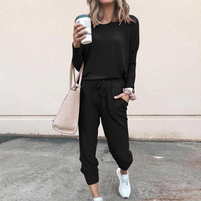 Bequemer Weicher Zweiteiliger Jogginganzug für Damen | Ideal für Frühling/Sommer